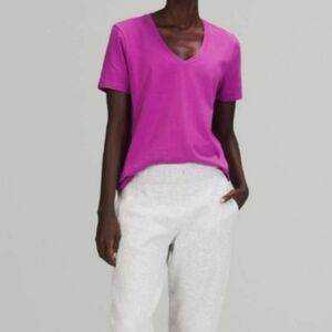 3 For $25 Pima Cotton Women's V-Neck Pink Top